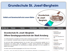 Tablet Screenshot of grundschule-bergheim.de